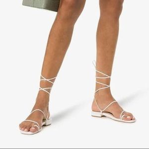 Studio Amelia Beige Wrap Sandal size 41